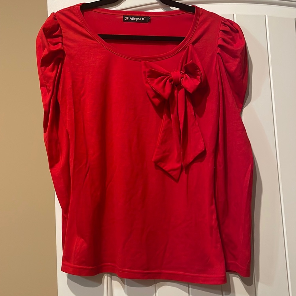 Red Bow Women’s Top